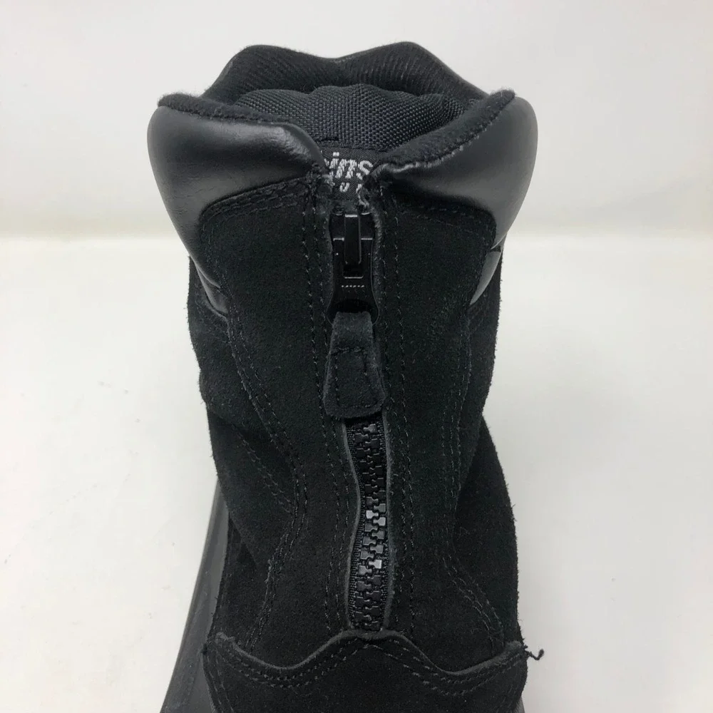 Elk Woods Slushy Snow Boots Mens 9‎ Black Suede Zip Outdoor Waterproof Hiking
